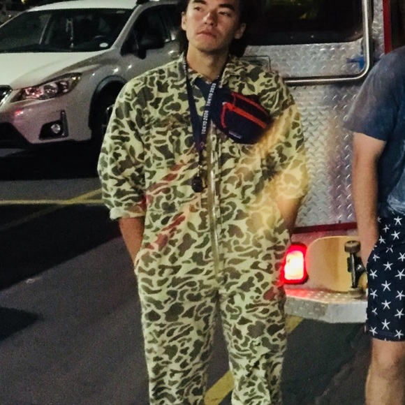 Vintage 60s British Coverall Camo Jumpsuit - Picture 7 of 7